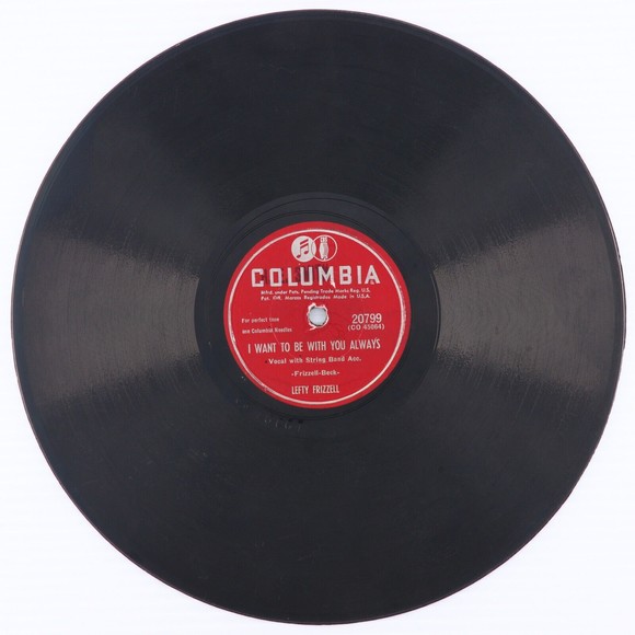 Lefty Frizzell – My Baby's Just Like Money/I Want To Be With 78 rpm Record 20799 - Picture 4 of 16